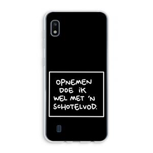 CaseCompany Schotelvod: Samsung Galaxy A10 Transparant Hoesje