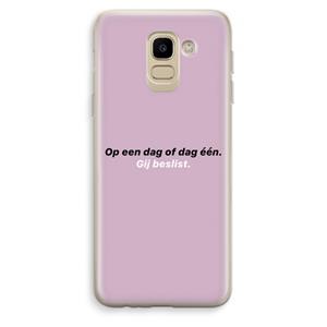 CaseCompany gij beslist: Samsung Galaxy J6 (2018) Transparant Hoesje