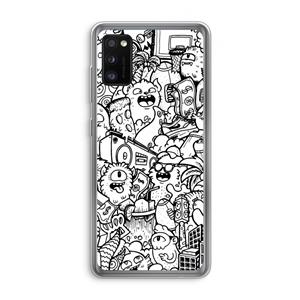 CaseCompany Vexx City #2: Samsung Galaxy A41 Transparant Hoesje
