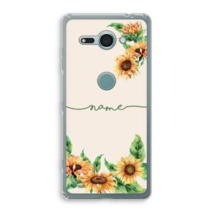 CaseCompany Zonnebloemen: Sony Xperia XZ2 Compact Transparant Hoesje