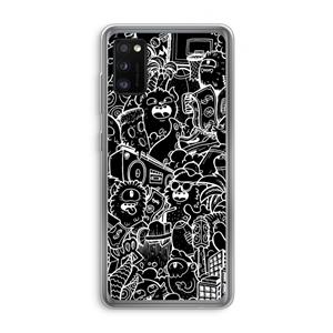 CaseCompany Vexx Black City : Samsung Galaxy A41 Transparant Hoesje
