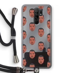 CaseCompany Kanye Call Me℃: Xiaomi Redmi 9 Transparant Hoesje met koord