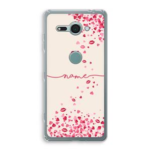 CaseCompany Hartjes en kusjes: Sony Xperia XZ2 Compact Transparant Hoesje