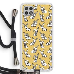 CaseCompany Haas: Samsung Galaxy A22 4G Transparant Hoesje met koord