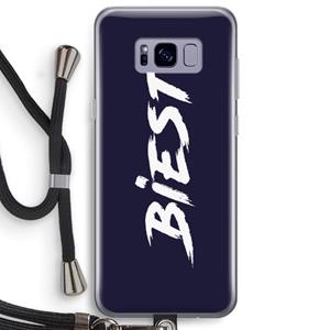 CaseCompany Biest: Samsung Galaxy S8 Plus Transparant Hoesje met koord