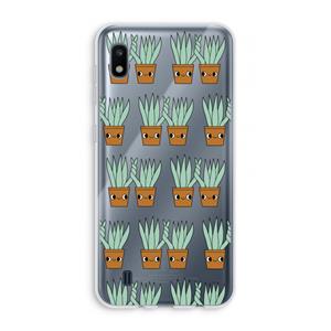 CaseCompany Sansevieria: Samsung Galaxy A10 Transparant Hoesje