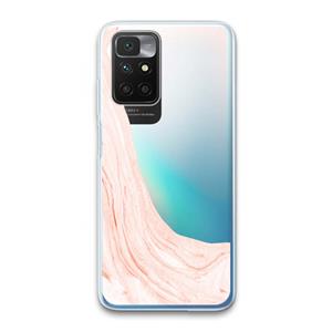 CaseCompany Peach bath: Xiaomi Redmi 10 Transparant Hoesje