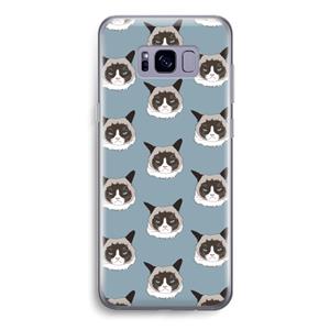 CaseCompany It's a Purrr Case: Samsung Galaxy S8 Transparant Hoesje