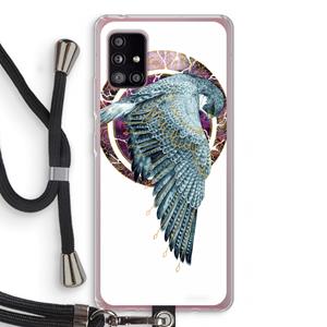 CaseCompany Golden Falcon: Samsung Galaxy A51 5G Transparant Hoesje met koord