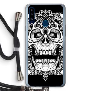 CaseCompany Seek & Destroy: Samsung Galaxy A20s Transparant Hoesje met koord