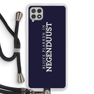 CaseCompany Blijve plakken in Negenduust: Samsung Galaxy A22 4G Transparant Hoesje met koord