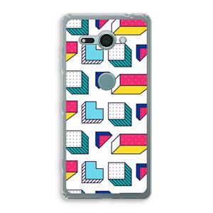 CaseCompany 8-bit N°7: Sony Xperia XZ2 Compact Transparant Hoesje