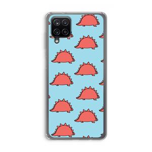 CaseCompany Dinosawrr: Samsung Galaxy A12 Transparant Hoesje