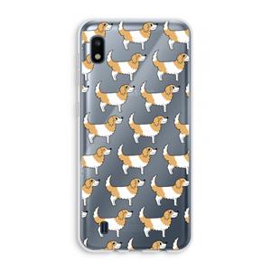 CaseCompany Doggy: Samsung Galaxy A10 Transparant Hoesje