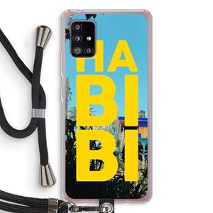 CaseCompany Habibi Majorelle : Samsung Galaxy A51 5G Transparant Hoesje met koord