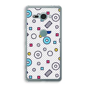 CaseCompany 8-bit N°9: Sony Xperia XZ2 Compact Transparant Hoesje