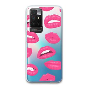 CaseCompany Bite my lip: Xiaomi Redmi 10 Transparant Hoesje