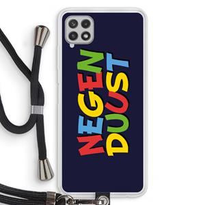 CaseCompany 90's One: Samsung Galaxy A22 4G Transparant Hoesje met koord