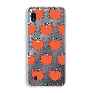 CaseCompany Krab: Samsung Galaxy A10 Transparant Hoesje
