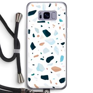 CaseCompany Terrazzo N°13: Samsung Galaxy S8 Plus Transparant Hoesje met koord