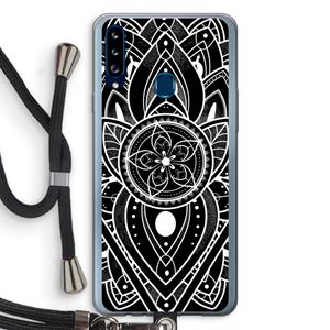 CaseCompany It's Complicated: Samsung Galaxy A20s Transparant Hoesje met koord
