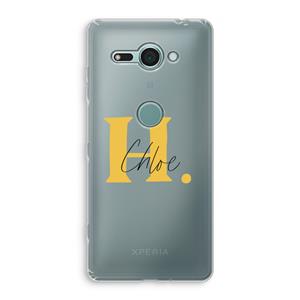 CaseCompany Amber Script: Sony Xperia XZ2 Compact Transparant Hoesje