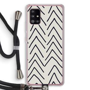 CaseCompany Marrakech Arrows: Samsung Galaxy A51 5G Transparant Hoesje met koord