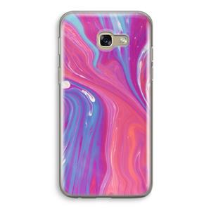 CaseCompany Paarse stroom: Samsung Galaxy A5 (2017) Transparant Hoesje