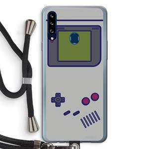 CaseCompany Game On: Samsung Galaxy A20s Transparant Hoesje met koord