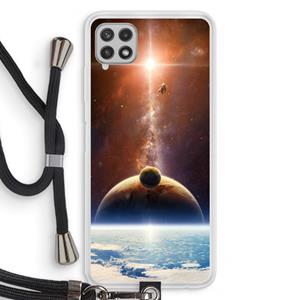 CaseCompany Omicron 2019: Samsung Galaxy A22 4G Transparant Hoesje met koord