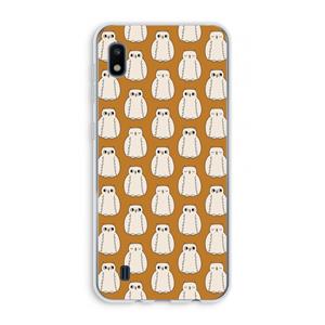 CaseCompany Uilen: Samsung Galaxy A10 Transparant Hoesje