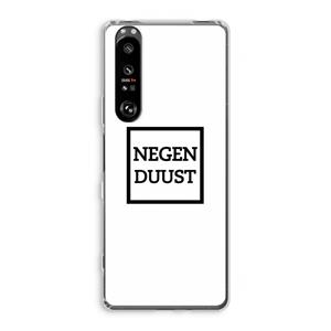 CaseCompany Negenduust vierkant: Sony Xperia 1 III Transparant Hoesje
