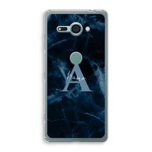 CaseCompany Midnight Marble: Sony Xperia XZ2 Compact Transparant Hoesje