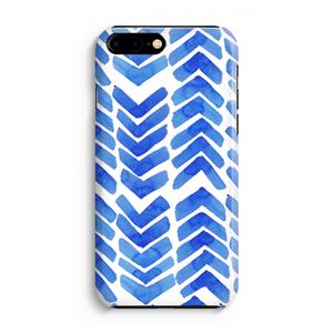 CaseCompany Blauwe pijlen: Volledig Geprint iPhone 7 Plus Hoesje