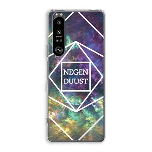 CaseCompany Negenduust ruimte: Sony Xperia 1 III Transparant Hoesje