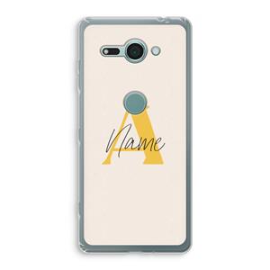 CaseCompany Amber Script: Sony Xperia XZ2 Compact Transparant Hoesje