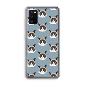 CaseCompany It's a Purrr Case: Samsung Galaxy A41 Transparant Hoesje