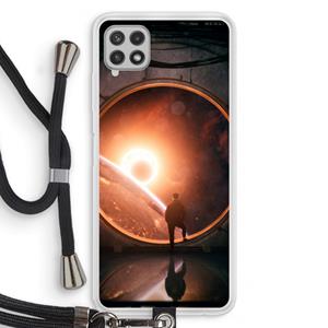 CaseCompany Ephemeral: Samsung Galaxy A22 4G Transparant Hoesje met koord