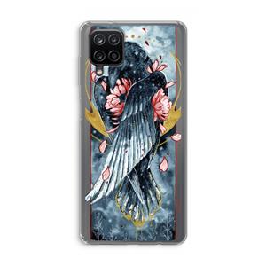CaseCompany Golden Raven: Samsung Galaxy A12 Transparant Hoesje