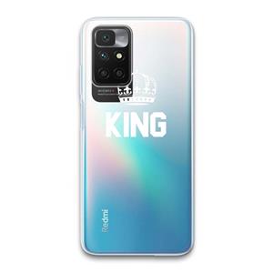 CaseCompany King zwart: Xiaomi Redmi 10 Transparant Hoesje