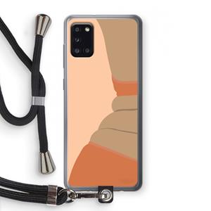CaseCompany Bikini: Samsung Galaxy A31 Transparant Hoesje met koord