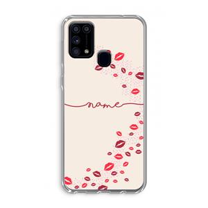 CaseCompany Kusjes: Samsung Galaxy M31 Transparant Hoesje