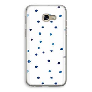 CaseCompany Blauwe stippen: Samsung Galaxy A5 (2017) Transparant Hoesje