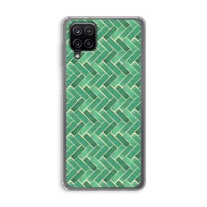 CaseCompany Moroccan tiles 2: Samsung Galaxy A12 Transparant Hoesje