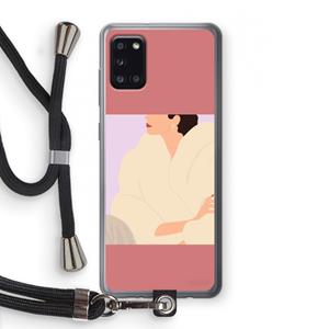 CaseCompany Cosy: Samsung Galaxy A31 Transparant Hoesje met koord