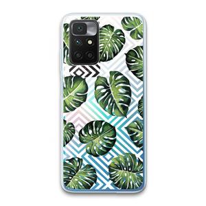CaseCompany Geometrische jungle: Xiaomi Redmi 10 Transparant Hoesje
