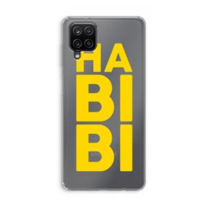 CaseCompany Habibi Blue: Samsung Galaxy A12 Transparant Hoesje