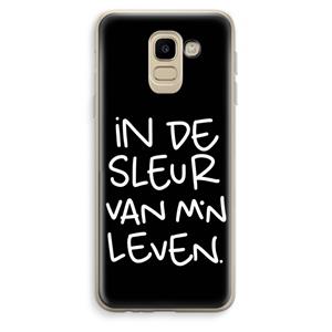 CaseCompany De Sleur: Samsung Galaxy J6 (2018) Transparant Hoesje