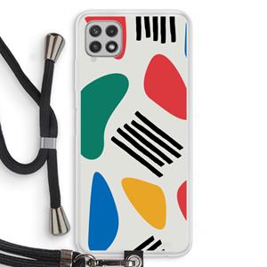 CaseCompany Illustratieve pop 1: Samsung Galaxy A22 4G Transparant Hoesje met koord