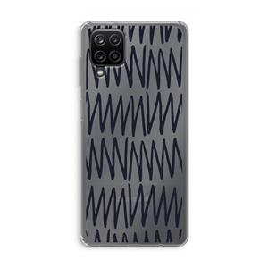 CaseCompany Marrakech Zigzag: Samsung Galaxy A12 Transparant Hoesje